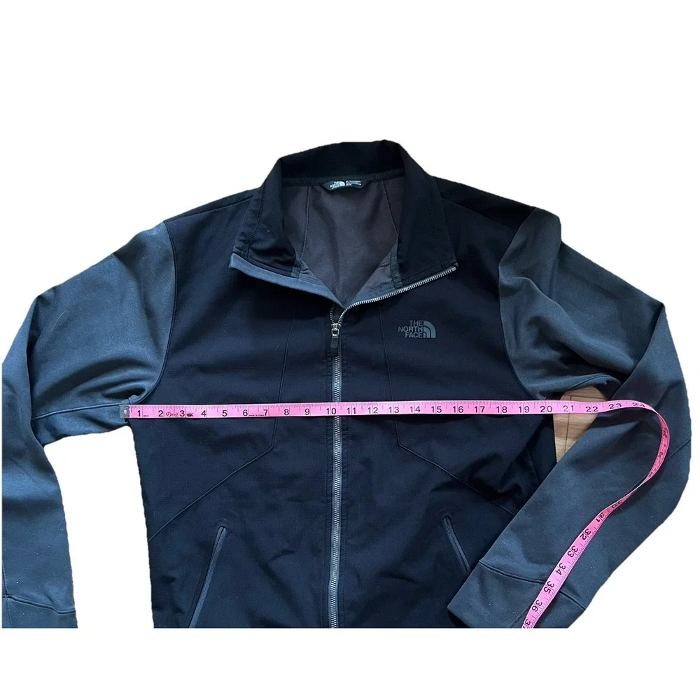North Face Kadet Full Zip Black Jacket Men's Size M Lightweight Track Logo‎ Hike